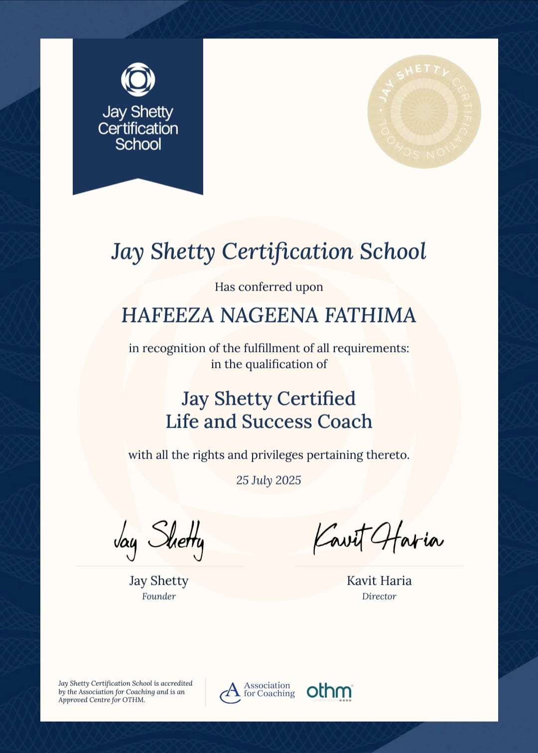 Certification 5